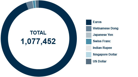 Ripartizione per valuta eng