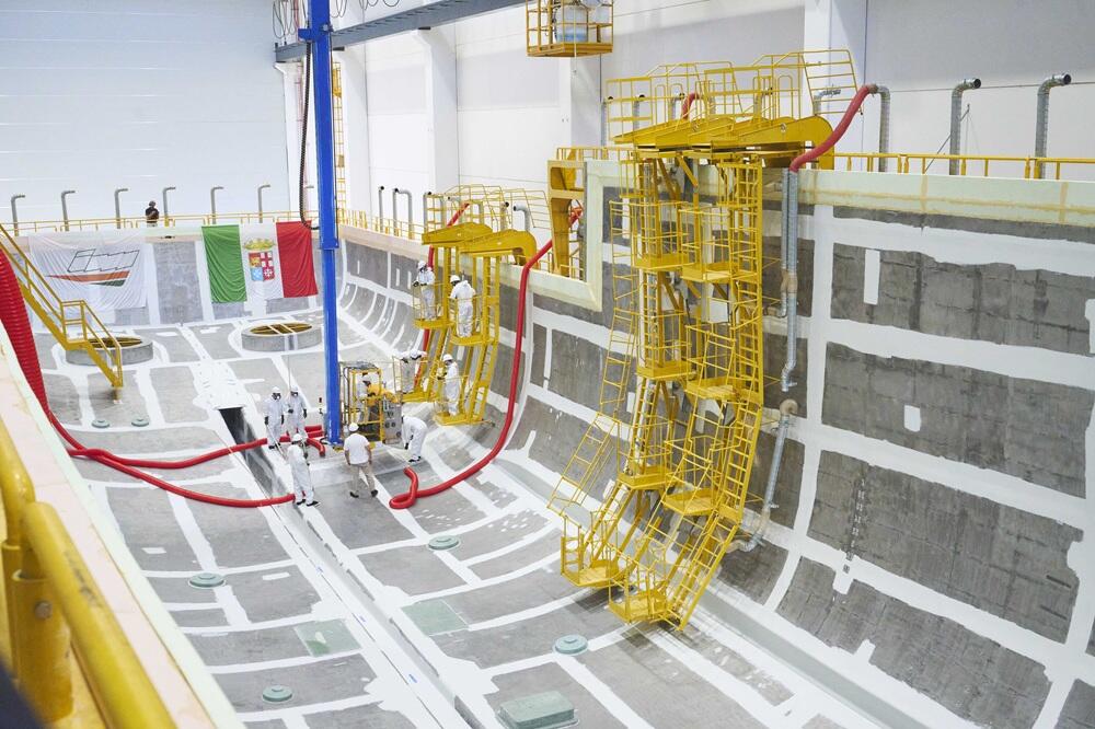 Intermarine (Immsi Group): lamination of the hull of the second New-Generation Minehunter for the Italian Navy begins